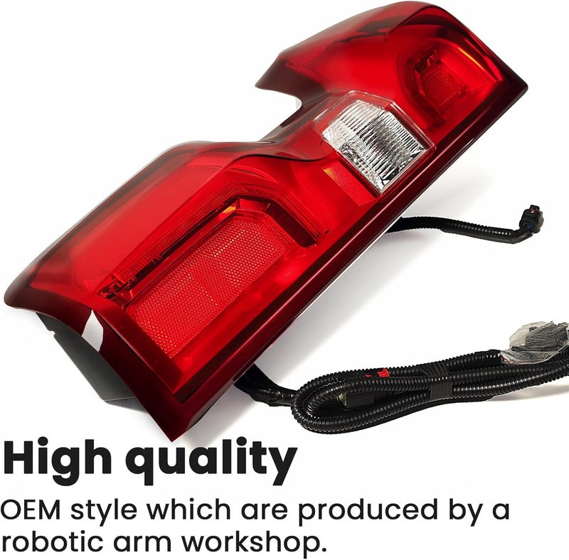 STRECOS LED Tail Light Compatible with 2019 2020 2021 2022 2023 2024 2025 Chevy Silverado 1500 Rear Led Taillights Rear Brake Signal Lamp w/Bulb & Harness (Left Driver Side) - Image 3
